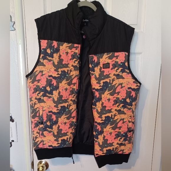 Cookies Mendocino Black & Orange Camo Vest - Picture 3 of 11